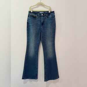 Athleta Blue Flare Wide Leg Jeans